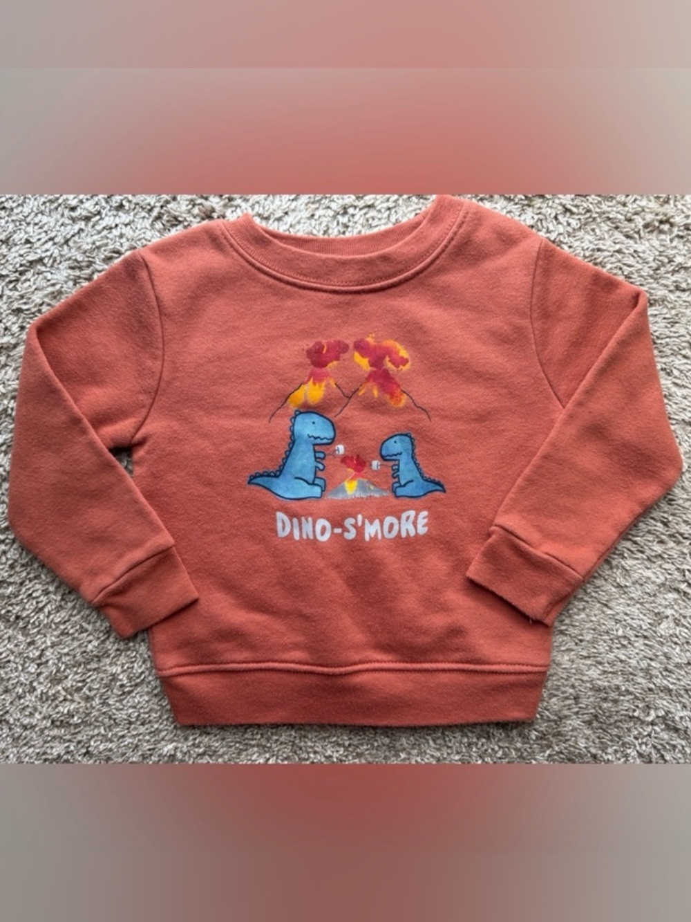 Garanimals Dino-S’More Fleece Sweatshirt Toddler 18M Dinosaur